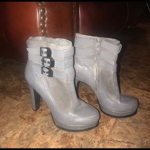 Gianni Bini Gray Platform Booties